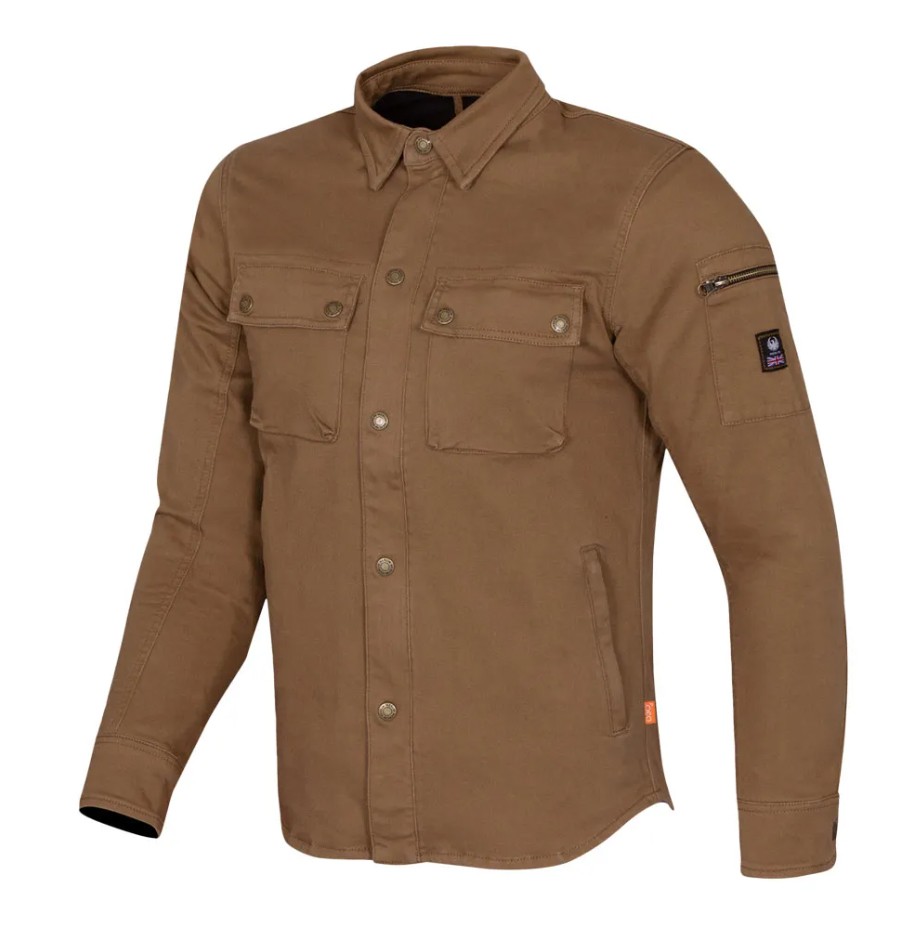 BRODY UTILITY SHIRT CAMEL L