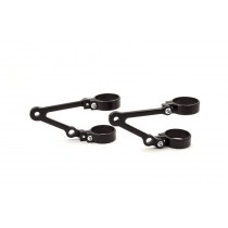 HEADLIGHT BRACKETS LSL SHORT W/ INDICATOR HOLES AND CLAMPS 41MM