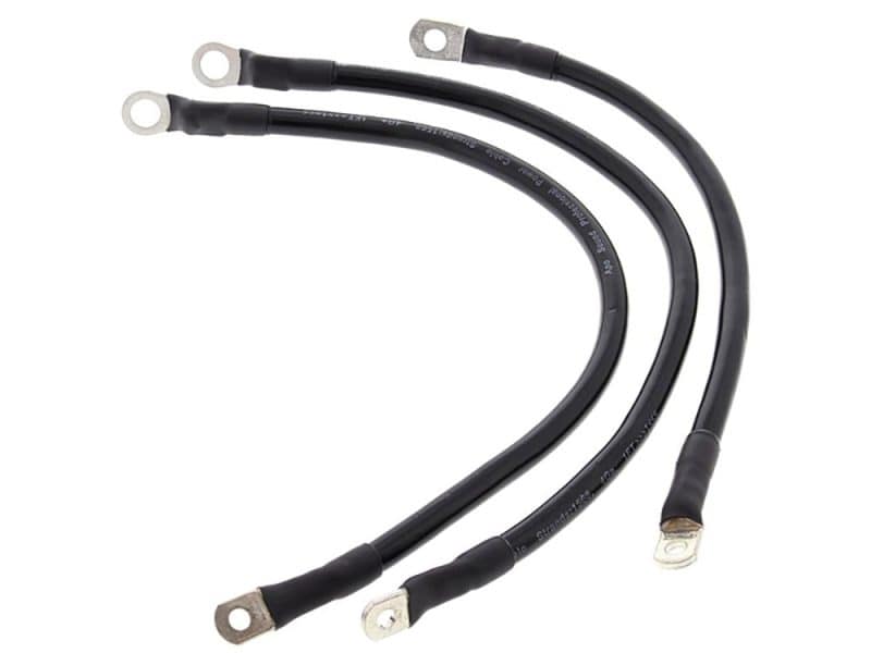 Battery Cable Kit - Black. Fits FXR 1982-1988. High-performance motorcycle ignition cables for Revelry Motorcycles riders.