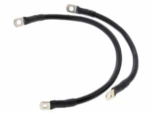 Battery Cable Kit - Black. Fits Sportster 1981-2003.