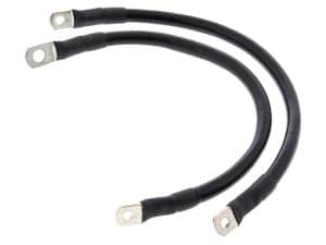 Battery Cable Kit - Black. Fits Sportster 2004-2009