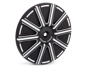 High-performance motorcycle wheel with LED accents for Revelry Motorcycles enthusiasts.