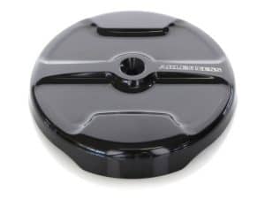 High-performance motorcycle helmet with sleek black design and premium safety features.