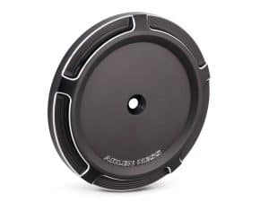 Premium motorcycle wheel cover by Arlen Ness for Revelry Motorcycles, stylish and durable accessory.