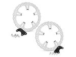 Lightweight bicycle disc brake rotors for motorcycle, Revelry Motorcycles accessories.