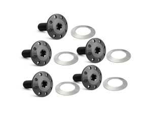 High-quality motorcycle wheel spacers and hardware for Revelry Motorcycles.