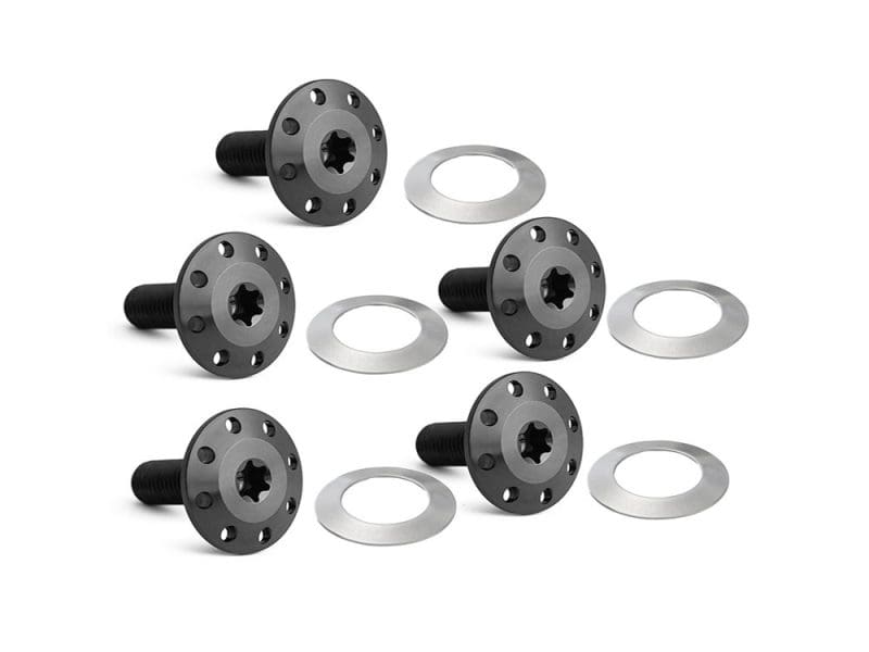 High-quality motorcycle wheel spacers and hardware for Revelry Motorcycles.