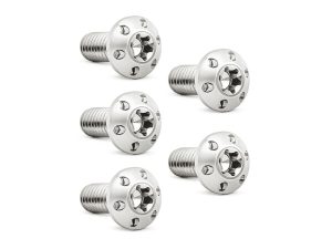 High-quality stainless steel motorcycle screws for Revelry Motorcycles.