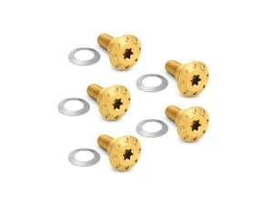 Gold motorcycle valve caps and washers for bike tyre valve protection and style.