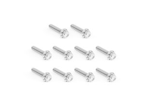 Titanium 12-Point Cam Cover Bolt Kit - Polished. Fits Twin Cam 1999-2017