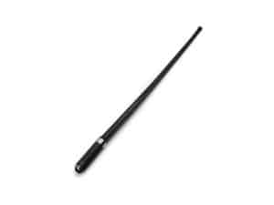 Black motorcycle antenna for Revelry Motorcycles, durable and high-quality.