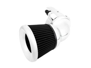 High-performance motorcycle air intake filter for Revelry Motorcycles Australia.