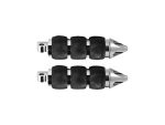 Spike Air Cushion Footpegs - Chrome. Fits H-D.