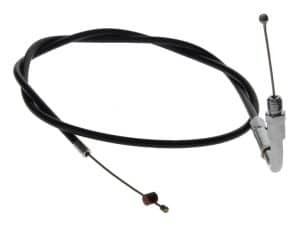 Silencer cable with throttle grip for motorcycle rev matching and control.