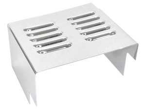 Louvered Battery Side Cover - Chrome. Fits FX 1973-1986 & Sportster 1982-2003.