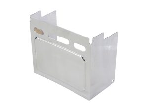 Aluminium motorcycle tool box for Revelry Motorcycles custom bikes.