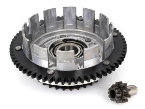 Clutch Basket with Heavy Duty 66 Teeth Ring Gear. Fits Dyna 1998-2005, Softail 1998-2006 & Touring 1998-2006