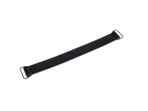 Black leather motorcycle strap for Revelry Motorcycles accessories and gear.