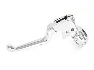 Clutch Perch & Lever - Chrome. Fits Most Big Twin 1996-2014 & Sportster 1996-2003