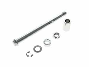 High-quality motorcycle axle kit for Revelry Motorcycles, durable chrome finish.