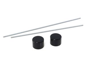 Lightweight motorcycle oil dipstick and caps for Revelry Motorcycles.