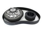 High-performance motorcycle timing belt kit with tensioner for Revelry Motorcycles.