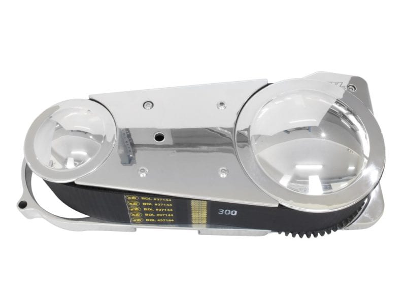 High-performance motorcycle headlight with LED technology for Revelry Motorcycles.