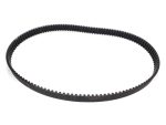 Black motorcycle drive belt, high-quality OEM replacement for Revelry Motorcycles.