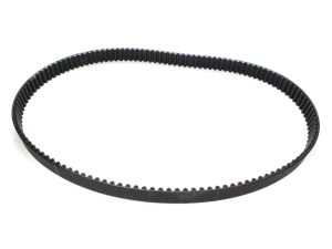 Black motorcycle drive belt, high-quality OEM replacement for Revelry Motorcycles.