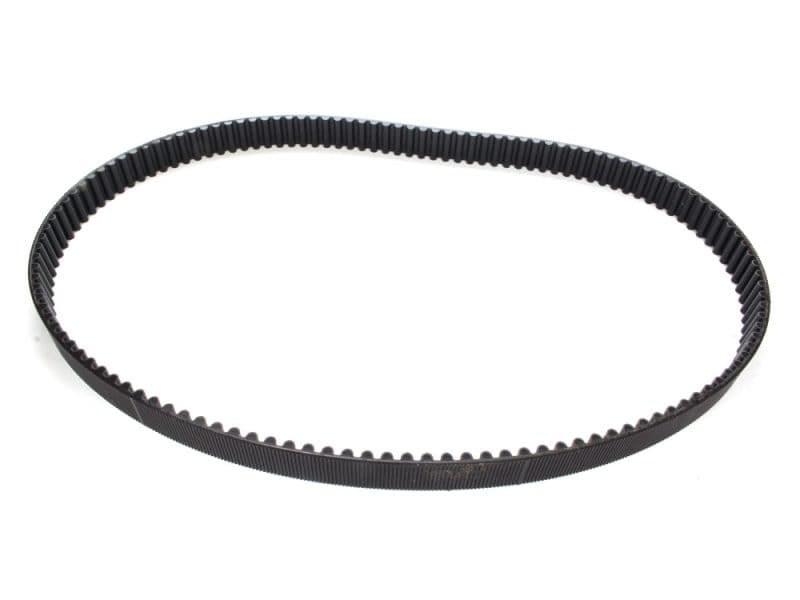 Black motorcycle drive belt, high-quality OEM replacement for Revelry Motorcycles.