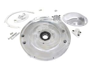 Aluminium motorcycle engine cover parts for custom rebuilds and repairs.