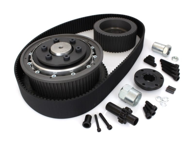 Suspension belt kit for motorcycles with gears and pulleys, high-quality auto parts.