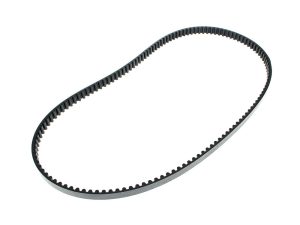 Timing belt for motorcycle engine components, durable and essential for reliable performance.