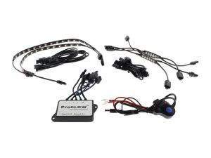 Advanced motorcycle LED lighting wiring kit for Revelry Motorcycles.