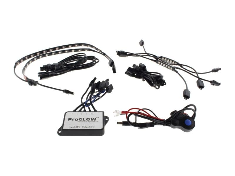 Advanced motorcycle LED lighting wiring kit for Revelry Motorcycles.