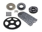 High-performance motorcycle sprocket and chain kit for Revelry Motorcycles, durable and reliable.
