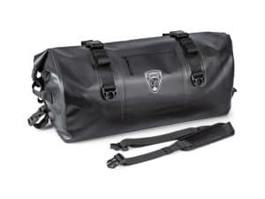 Waterproof motorcycle dry bag for touring and adventure riding, ideal for Revelry Motorcycles gear.