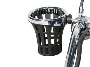 Custom motorcycle cup holder for Revelry Motorcycles, durable and stylish design.