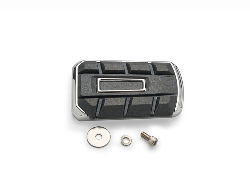 Chicane Brake Pedal Pad - Chrome. Fits Touring 1980up