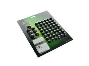 Black motorcycle bolt caps for maintenance or customisation. Perfect for enhancing motorcycle appearance and protecting bolts.