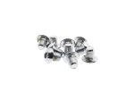 5/16-24 x 3/8in. UNF Button Head Allen Bolts - Chrome. Pack 10.