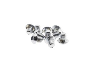 5/16-24 x 3/8in. UNF Button Head Allen Bolts - Chrome. Pack 10.