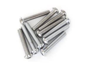 Stainless steel screws for motorcycle repair and custom build projects.