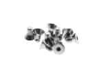 Chrome motorcycle screw bolts for bike maintenance and repairs.