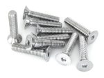 Stainless steel motorcycle screws and bolts for Revelry Motorcycles custom bikes.
