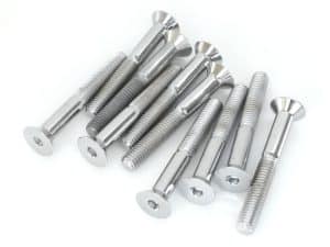 High-quality motorcycle bolts and fasteners for Revelry Motorcycles and custom bike builds.