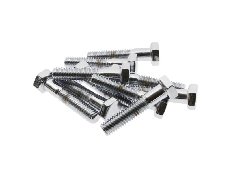 Stainless steel motorcycle screws for bike assembly and repairs.