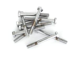 Stainless steel motorcycle bolts for Revelry Motorcycles and custom bike builds.