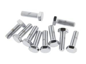 Bolts for motorcycle repair and customisation at Revelry Motorcycles.