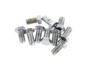 Bolt fasteners for motorcycle maintenance and customisation.